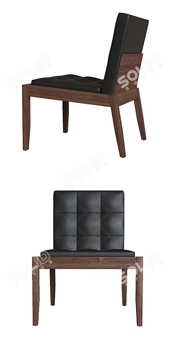 Italian Design BEVER Armchair 3D model image 2