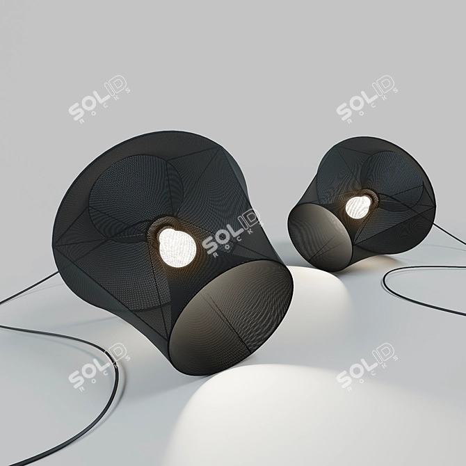 Moire Floor Lamp | Petite Friture 3D model image 2