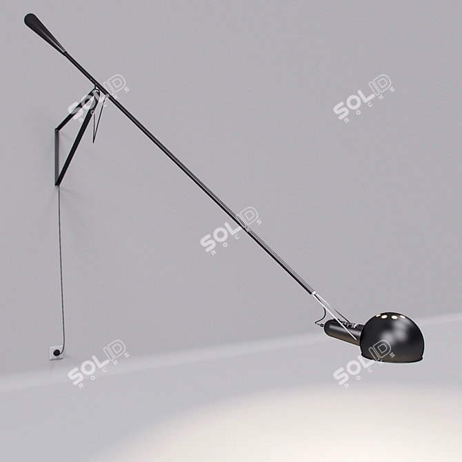 FLOS 265 Wall Lamp: Italian Design, Dual Color Options 3D model image 1