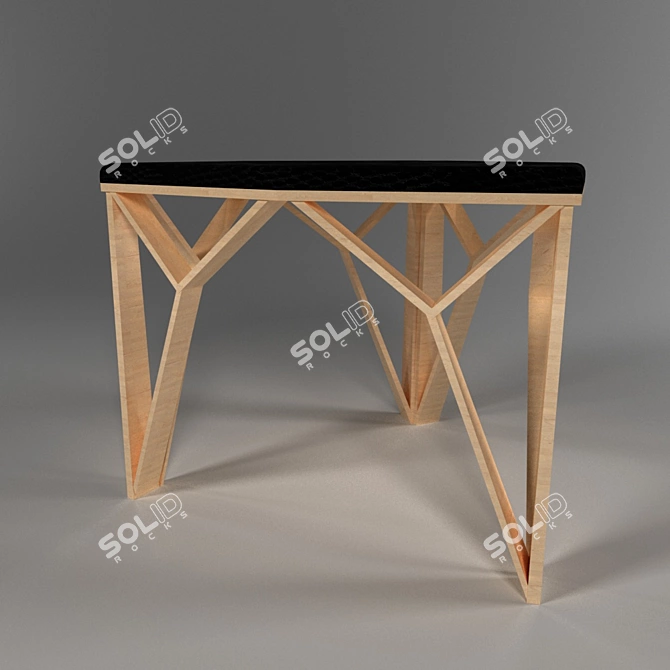 Hi-Tech Symmetrical Stool - 67cm x 55cm 3D model image 1