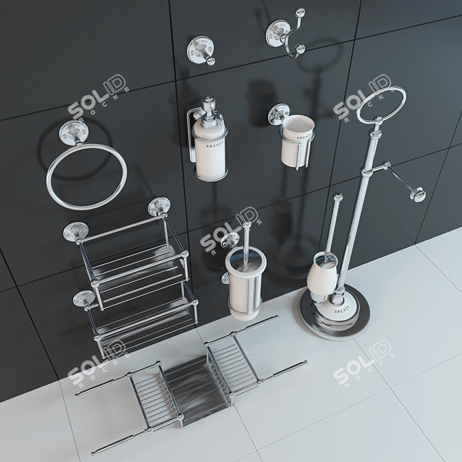 Elegant Arcade Sink Set 3D model image 2