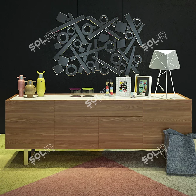 Elegant Barcelona Home Decor 3D model image 1