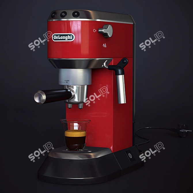 Delonghi EC 680 R Carob Coffee Maker 3D model image 1