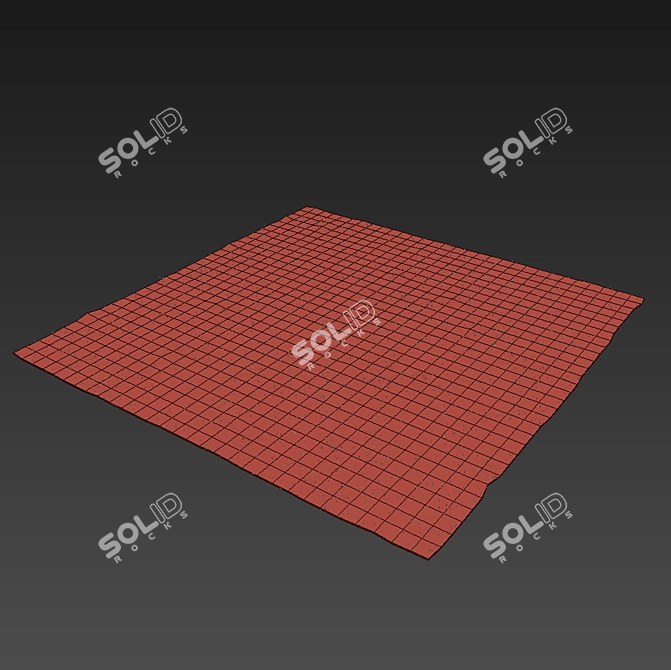 Luxury Velvet Carpet 300x360cm 3D model image 2