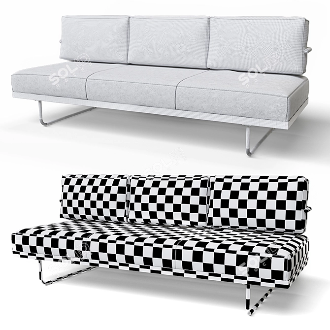 Modern Le Corbusier Lc5 Sofa 3D model image 3