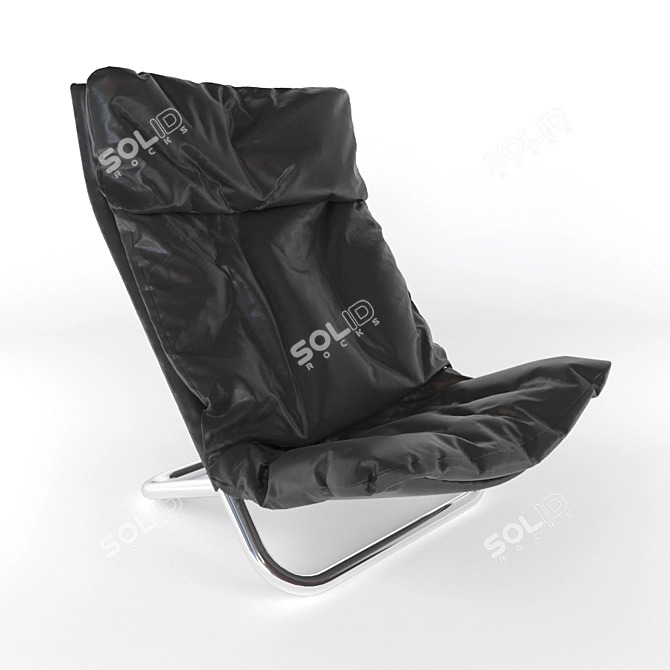 Sleek Arflex 2015 Leather Chair 3D model image 1