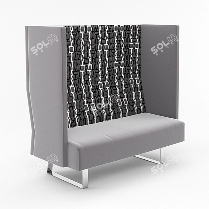 Brizley Office Sofa: Elegant & Functional 3D model image 1