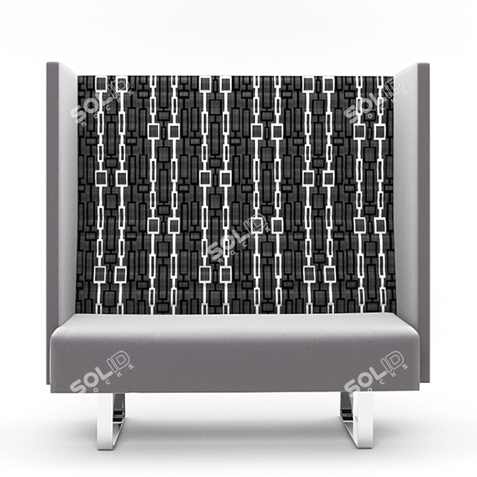 Brizley Office Sofa: Elegant & Functional 3D model image 2