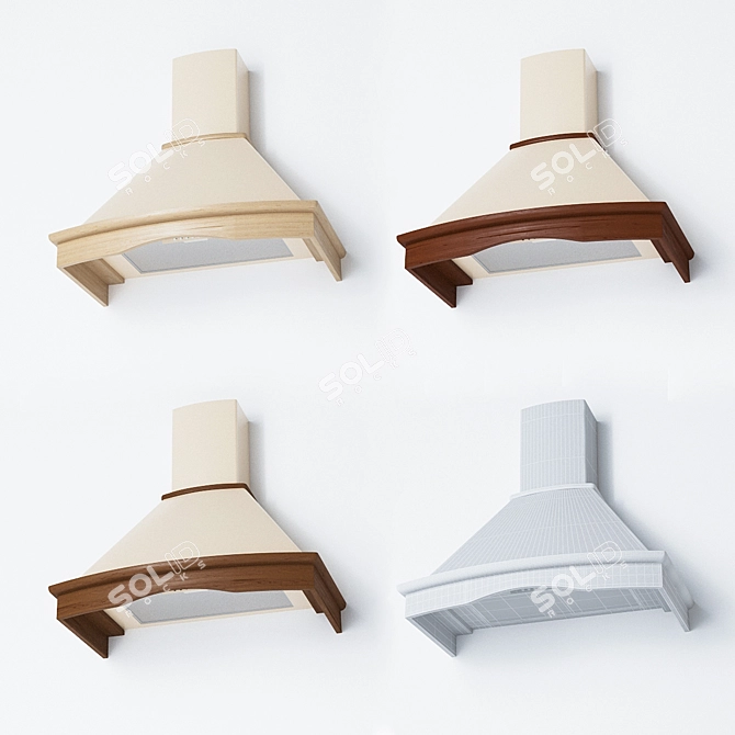 ELEYUS TEMPO 90 - Modern 90 cm Range Hood 3D model image 1