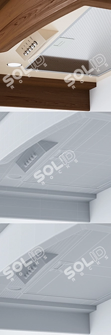 ELEYUS TEMPO 90 - Modern 90 cm Range Hood 3D model image 2