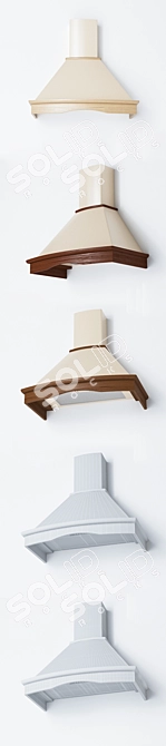 ELEYUS TEMPO 90 - Modern 90 cm Range Hood 3D model image 3