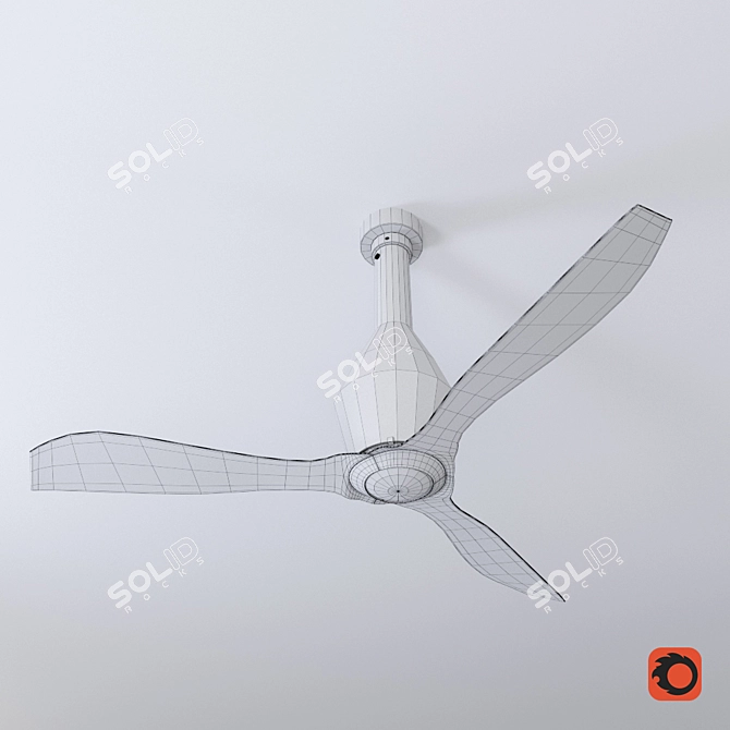 FARO Ceiling Fan: Stylish and Efficient 3D model image 1