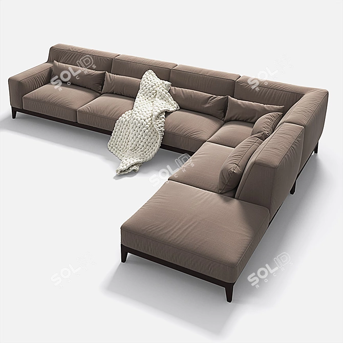 Busnelli Swing 3: Luxury Sofa Set 3D model image 2