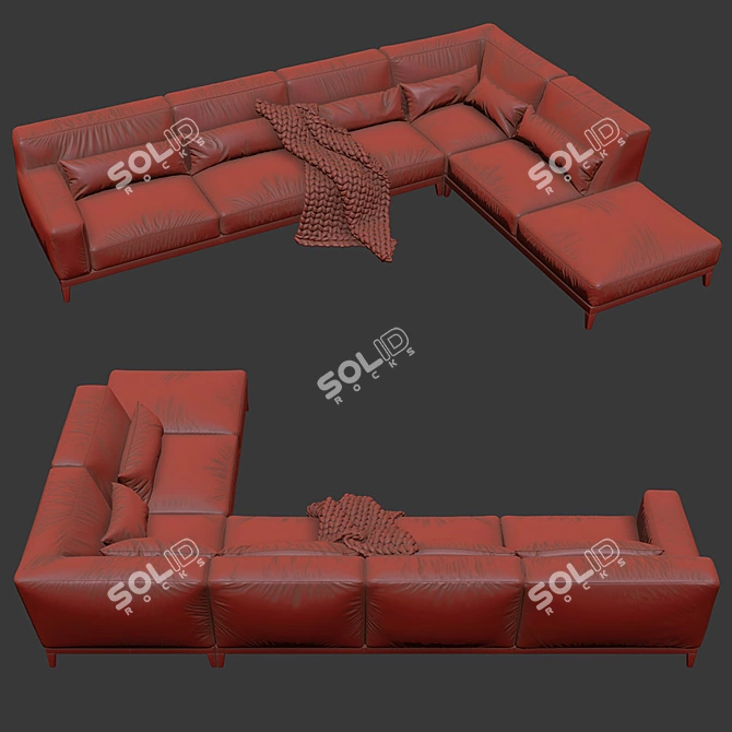 Busnelli Swing 3: Luxury Sofa Set 3D model image 3