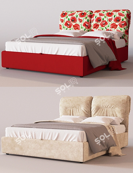 Russian-made Sonberry Etnica Bed 3D model image 3