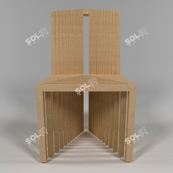 Modern Designer Chair/Stool 3D model image 1