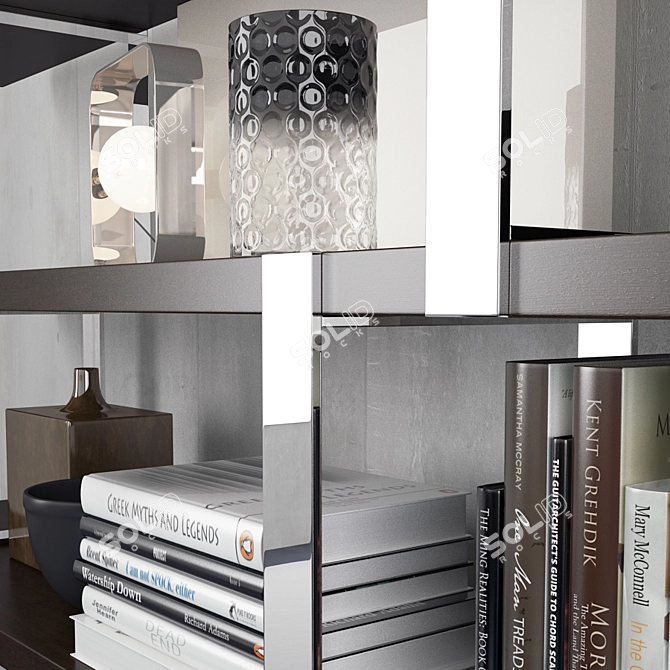 Dalton Bookcase: Modern Elegance 3D model image 2