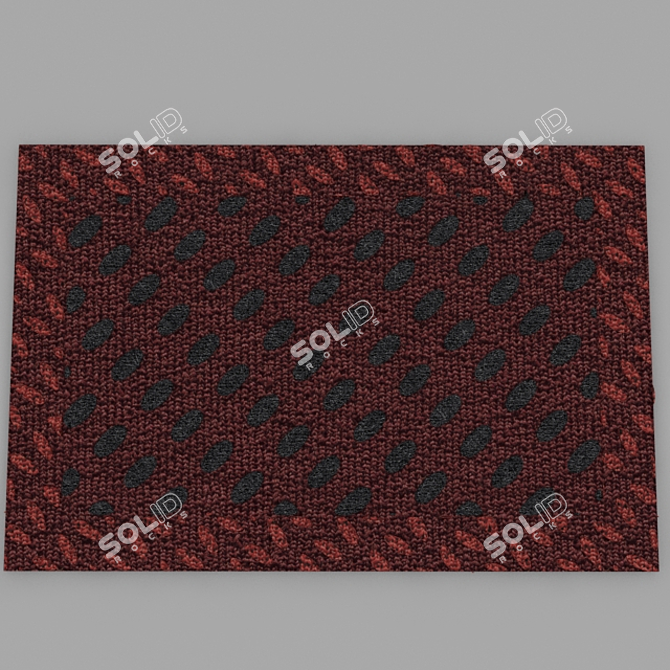 Cozy Blue Rug | Soft and Stylish Home Decor 3D model image 1