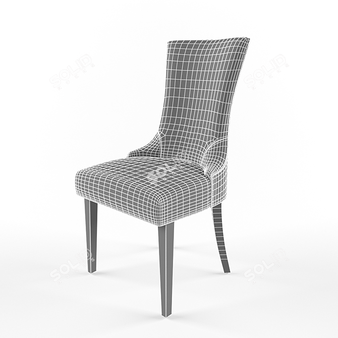 Elegant Charles Chair: London's Finest 3D model image 3