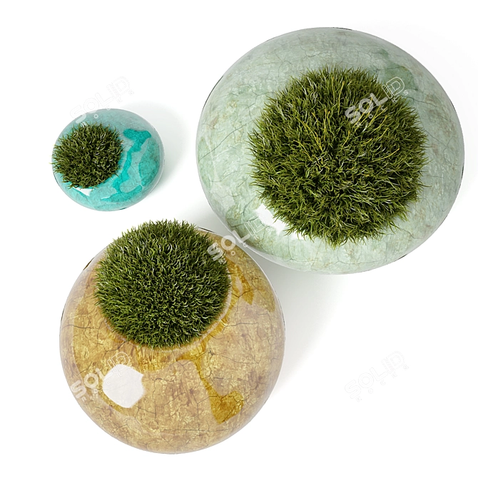 Natural Moss Rocks: Perfect for V-Ray Renders! 3D model image 6