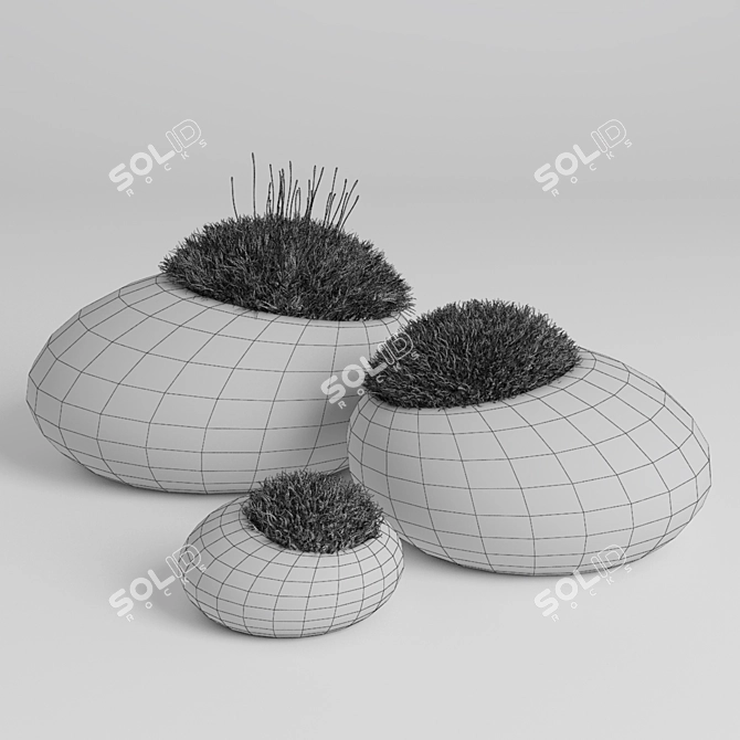 Natural Moss Rocks: Perfect for V-Ray Renders! 3D model image 7