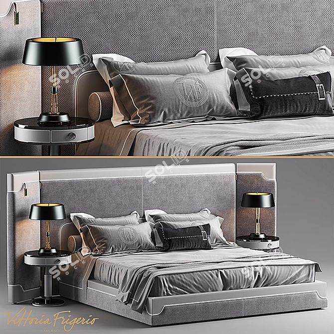 Vittoria Frigerio Corio Bed 3D model image 1