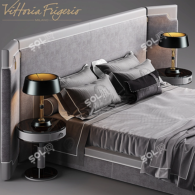 Vittoria Frigerio Corio Bed 3D model image 2