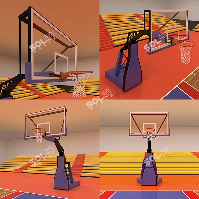 Ultimate Hoops Court 3D model image 2