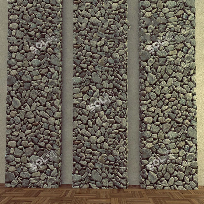 Natural Stone Wall Tiles 3D model image 3