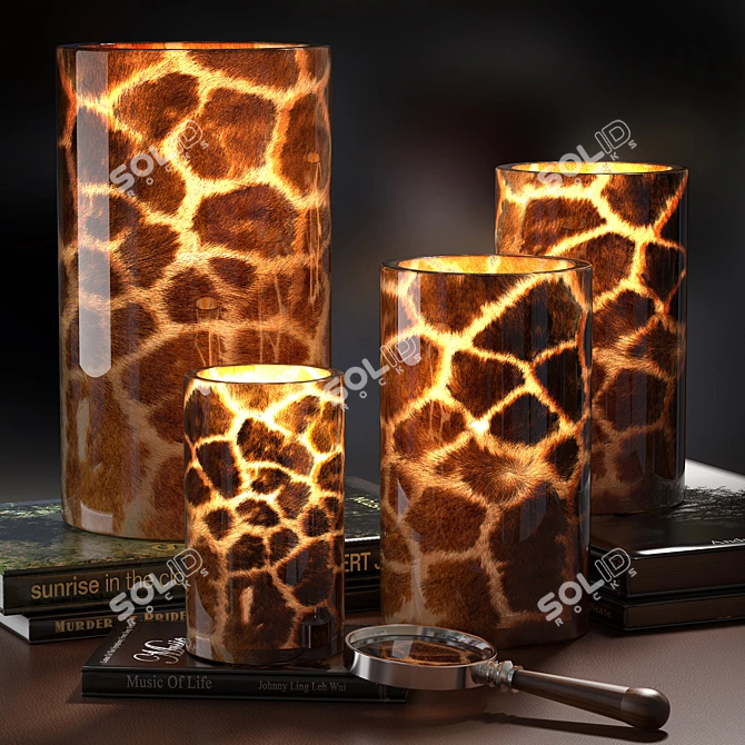 Deluxe Scented Candles Set 3D model image 1