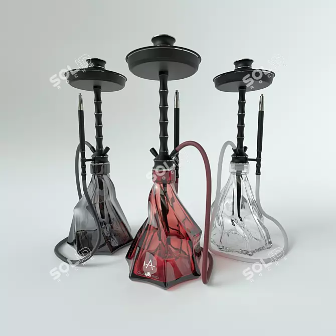 Innovative Hookah Design: A Masterpiece by Vladimir Ogorodnikov 3D model image 1