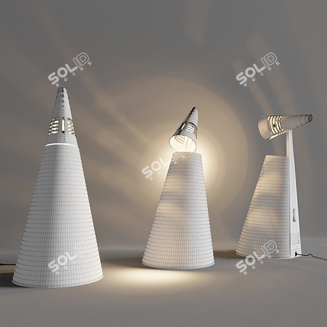 NEMO Iota LIO Table Lamp: Modern, Orientable Design 3D model image 3