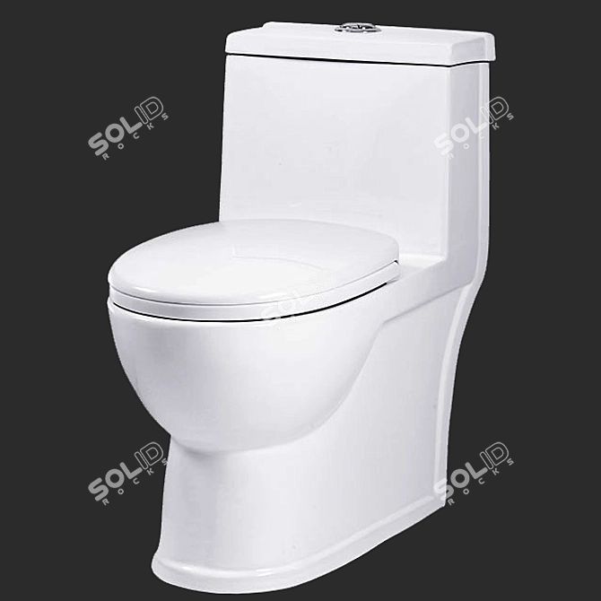 Sleek Duravit Commode: Modern Elegance 3D model image 1