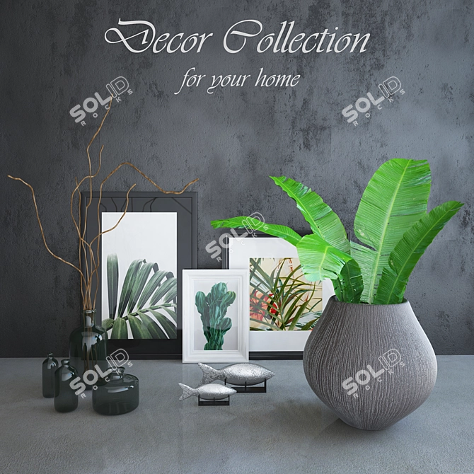 Nature-Inspired Decor Collection 3D model image 1