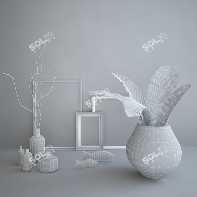 Nature-Inspired Decor Collection 3D model image 3