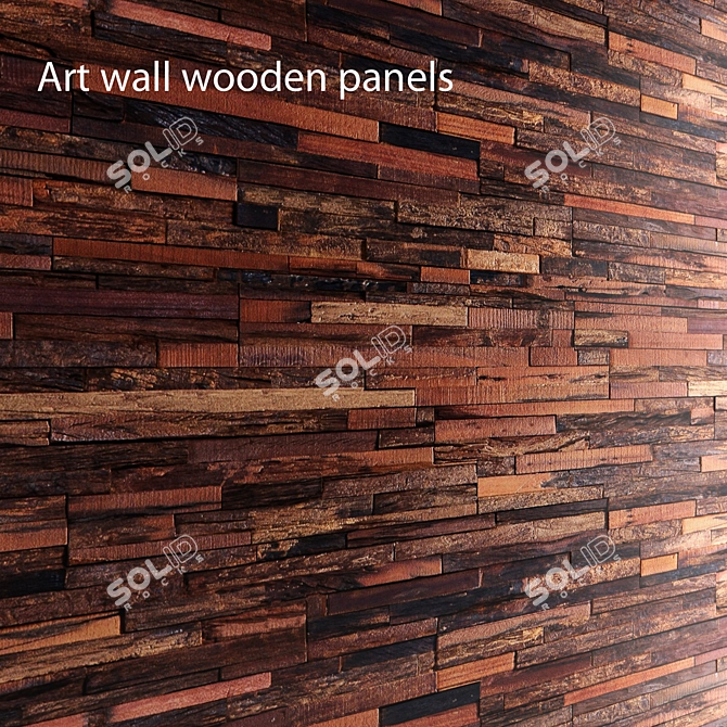 Board Art Wall | Tiling-Ready Masterpiece 3D model image 1