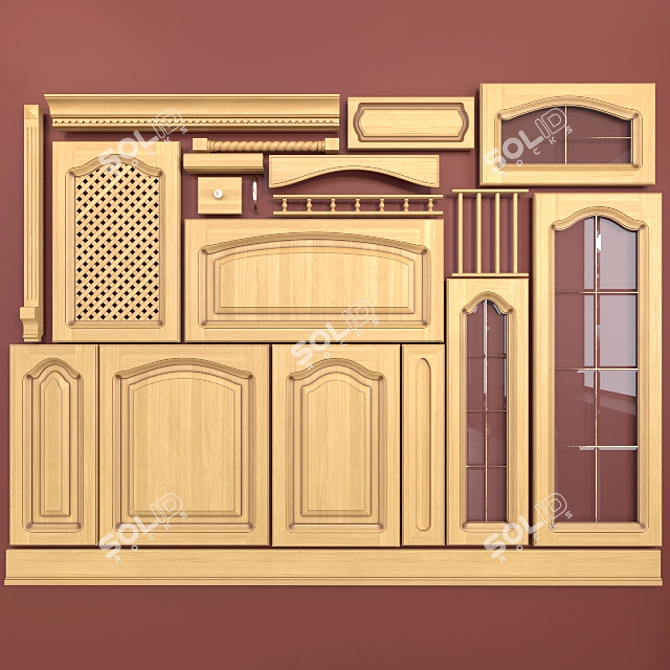 Colosseum Russta Classic: Timeless Elegance for Your Kitchen 3D model image 2