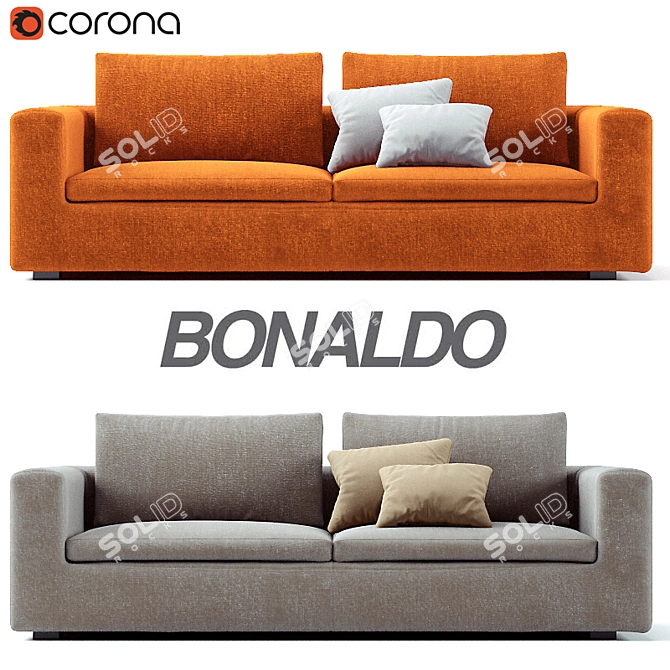 Bonaldo Land: Italian Sofa Elegance 3D model image 1