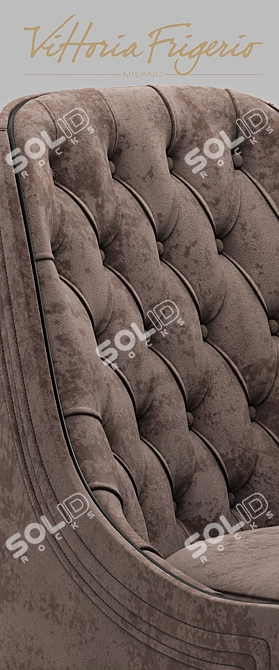 Vittoria Frigerio Poggi High Capitonne Chair 3D model image 3