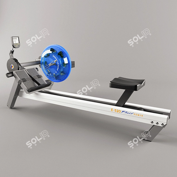 Ultimate Fluid Rower Machine 3D model image 1