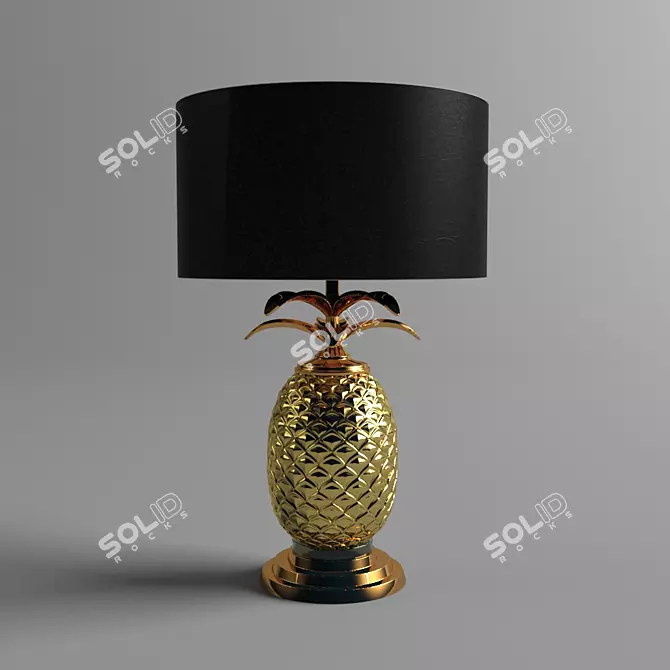 Shimmering Pineapple Lamp 3D model image 1