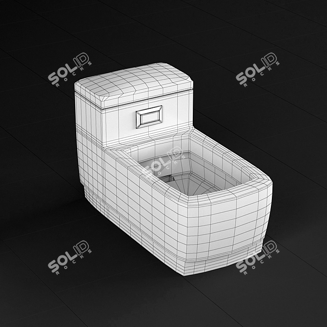 SmartCat AutoLoo: Automatic Toilet for Cats 3D model image 2