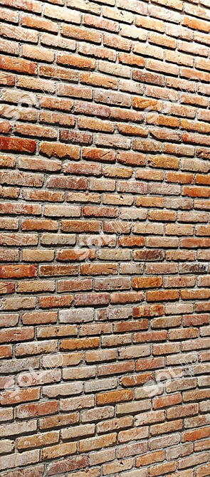 Brick Wall Tile: Authentic Style 3D model image 2