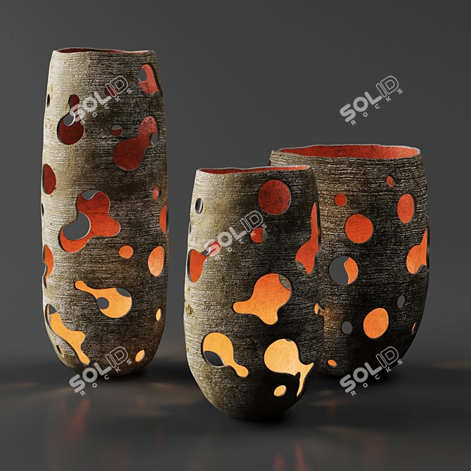 Modern Candlestick Set | Donatas Zukauskas 3D model image 1