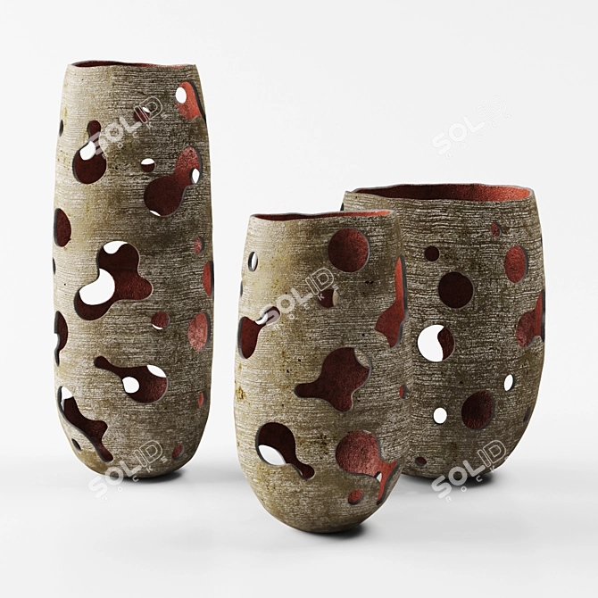 Modern Candlestick Set | Donatas Zukauskas 3D model image 2