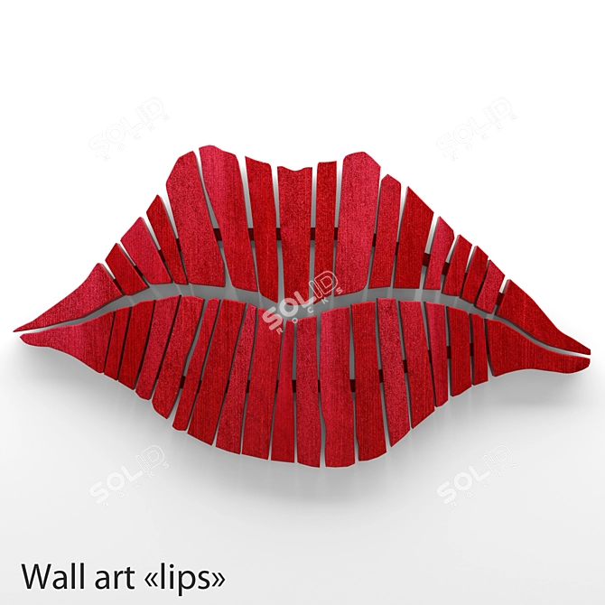 Seductive Lip Wall Art 3D model image 1