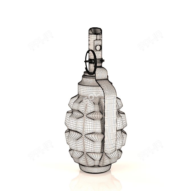 Explosive Grenade F-1 3D model image 3