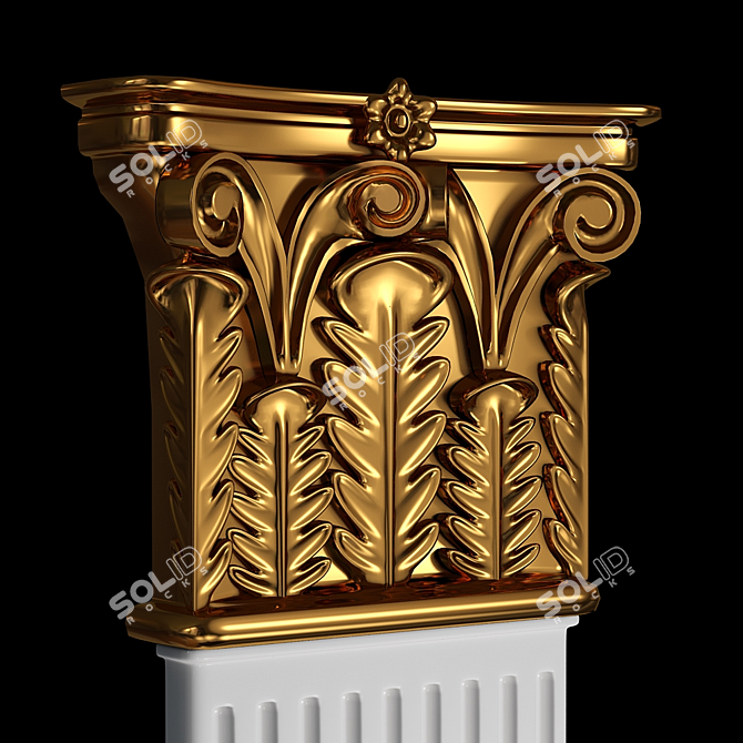 Timeless Elegance: Classic Column 3D model image 1