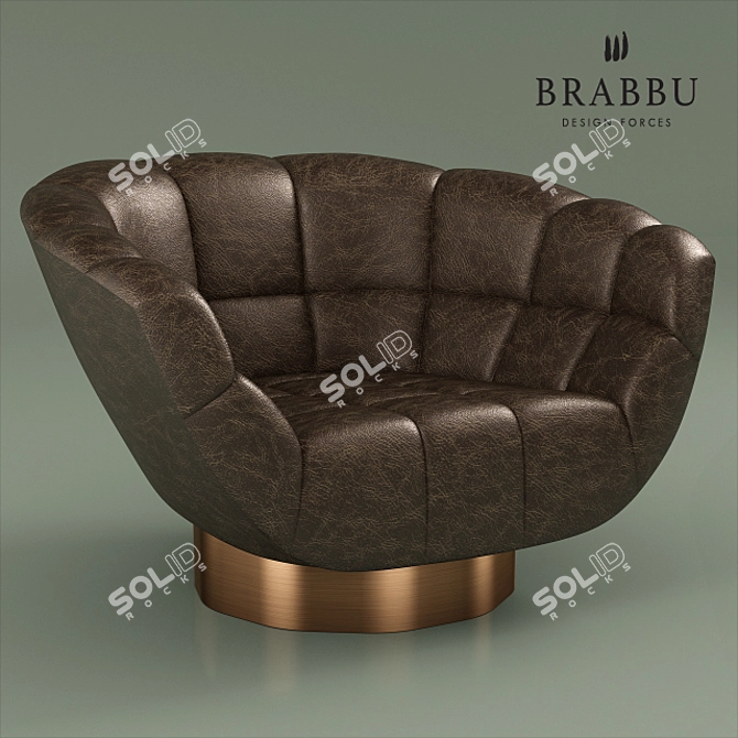 Metamorphosis Upholstered Armchair 3D model image 1