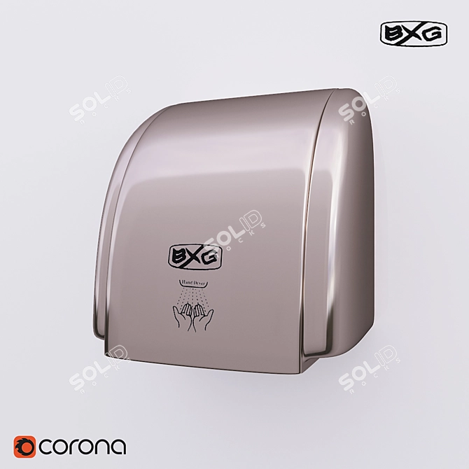 BXG Hand Dryer: Quick & Hygienic Drying 3D model image 1